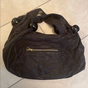 See by Chloe slouchy black hobo bag, shiny